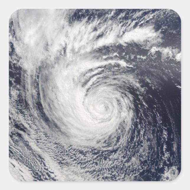 Hurricane Ele Fyrkantigt Klistermärke (Framsida)