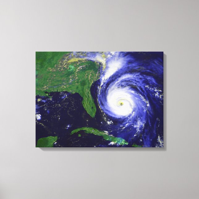 Hurricane Fran Canvastryck (Framsida)