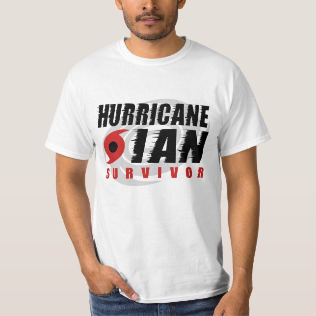 Hurricane Ian Survivor T Shirt (Framsida)