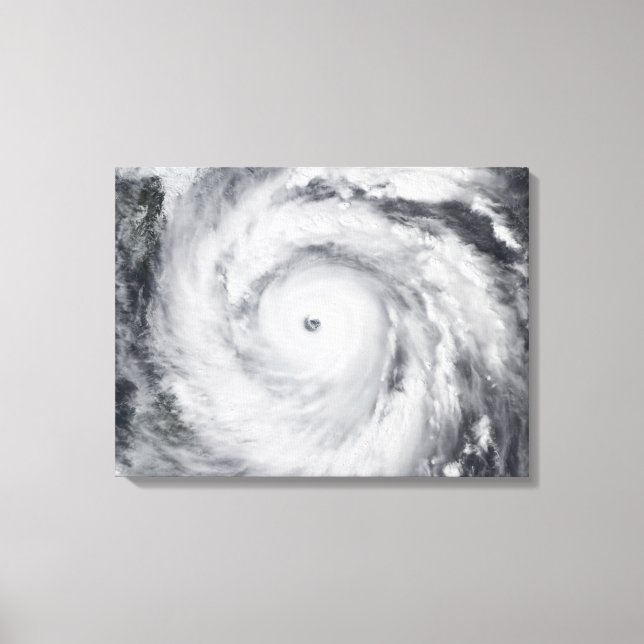 Hurricane Jangmi Canvastryck (Framsida)