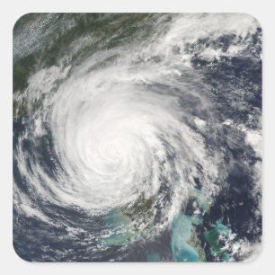 Hurricane Jeanne Fyrkantigt Klistermärke