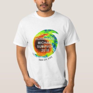 HURRICANE MICHAEL SURVIVOR på din plats T Shirt