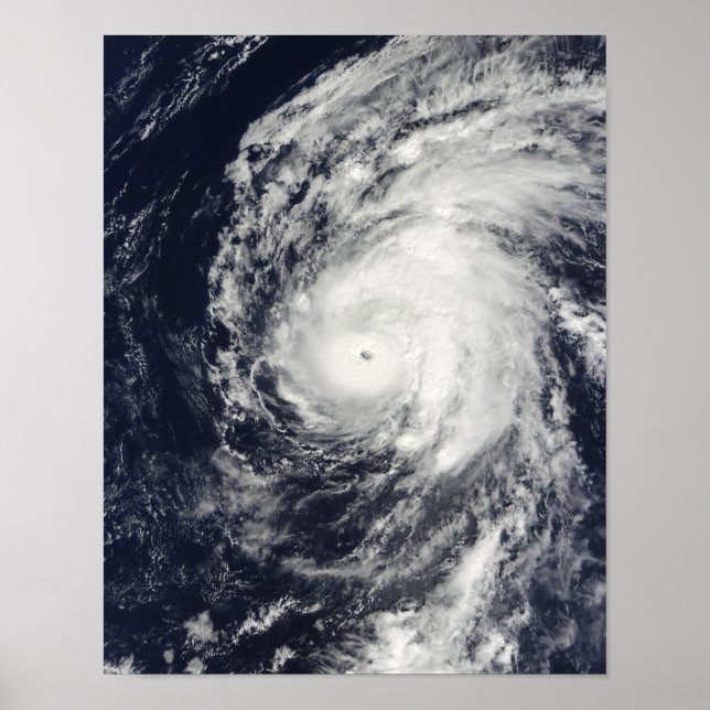 Hurricane Neki väster of Hawaii Poster (Framsidan)