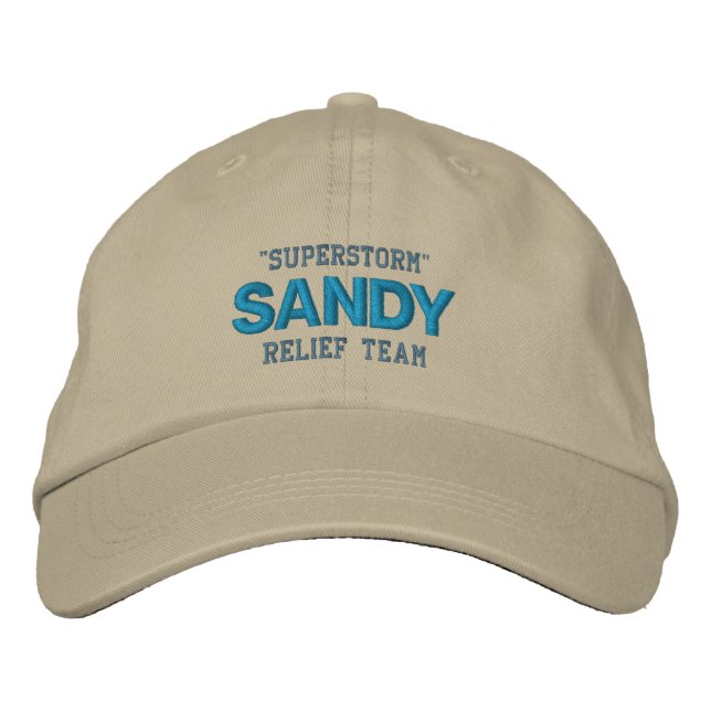 HURRICANE SANDY cap Broderad Keps (Framsida)