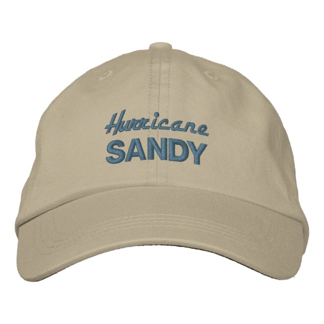 HURRICANE SANDY cap Broderad Keps (Framsida)