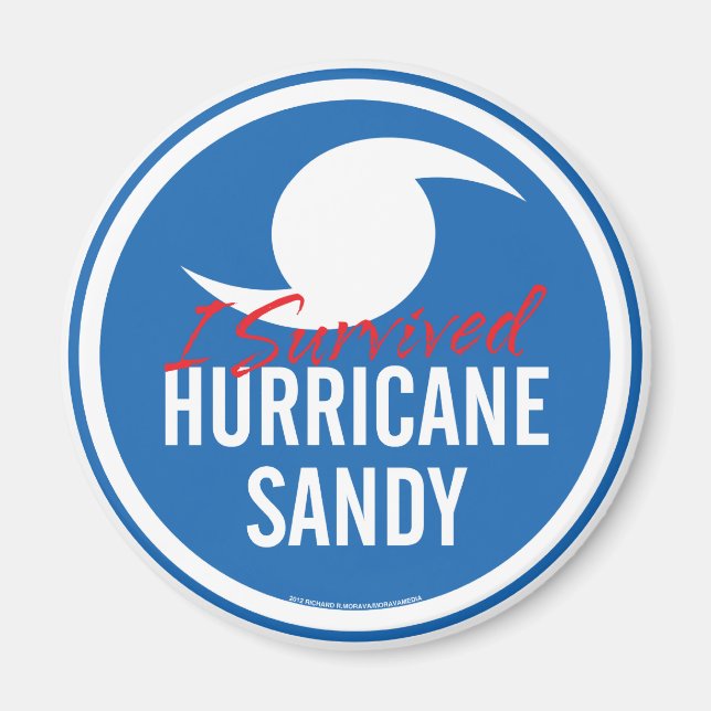 Hurricane Sandy Magnet (Framsidan)