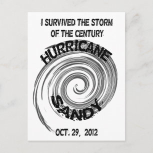 Hurricane Sandy Vykort