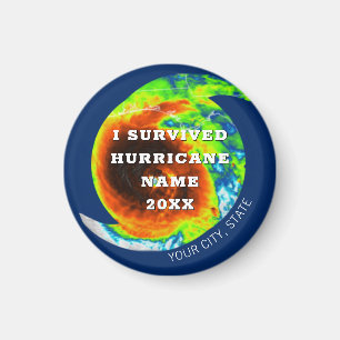 HURRICANE SURVIVOR Personlig minnesstund Magnet