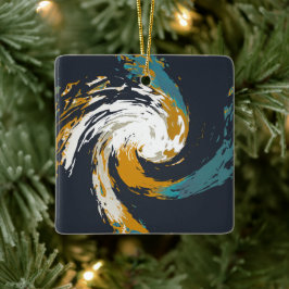 Hurricane Twirl Julgransprydnad Keramik