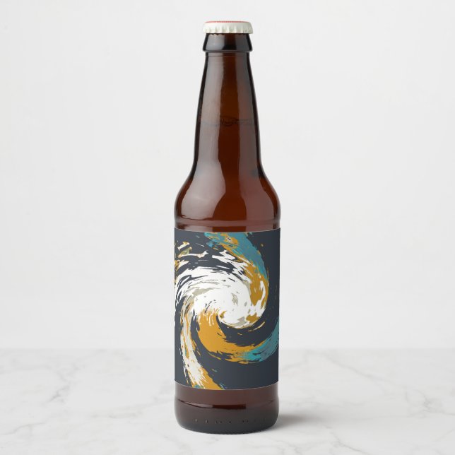Hurricane Twirl Ölflaska Etikett (Framsida)