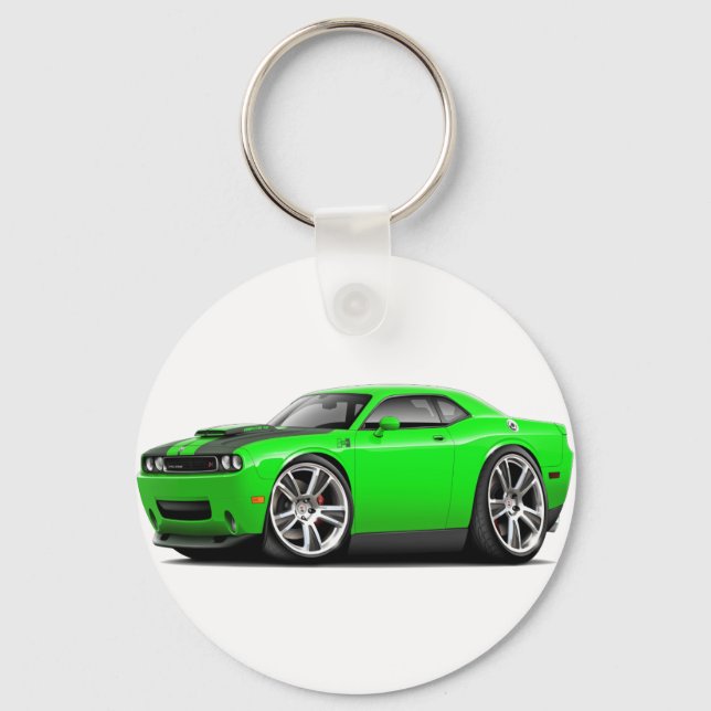 Hurst Challenger Lime Car Nyckelring (Framsida)