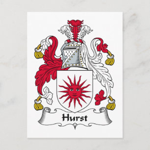 Hurst Family Crest Vykort