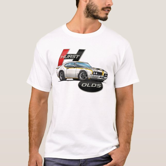 Hurst Olds Cutlass 1969 T-shirt (Framsida)