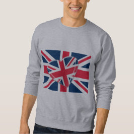 Hurtig facklig jackflagga och hjärtakonst sweatshirt