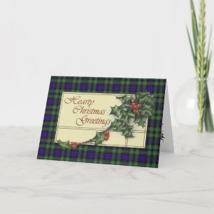 Hurtiga säsong hälsningar, Campbell tartan Helgkort