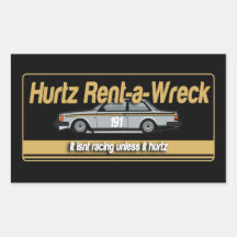 Hurtz Rent-a-Wreck Sticker