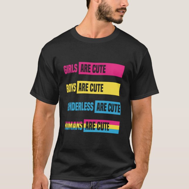 Hus Are Panual Flag Pan Pride Panual T Shirt (Framsida)