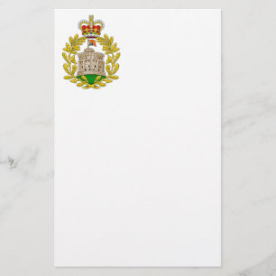 Hus av den Windsor royalvapenskölden Brevpapper