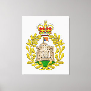 Hus av den Windsor royalvapenskölden Canvastryck