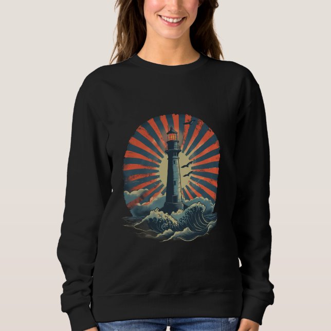 Hus av fyr i segelbäckenet Seaside House T Shirt (Framsida)