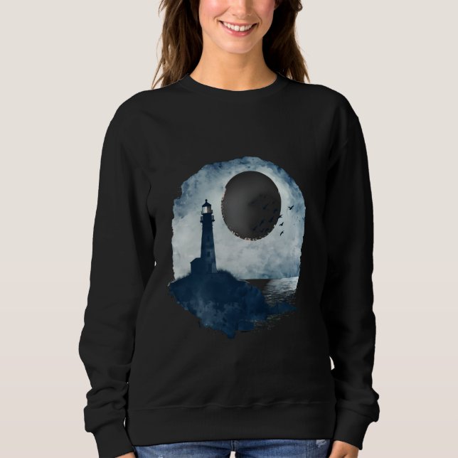Hus av fyr i segelbäckenet Seaside House T Shirt (Framsida)