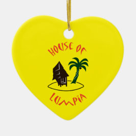 Hus av Lumpia Julgransprydnad Keramik