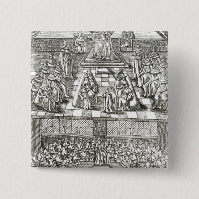 Hus av parlamentet i 1640 knapp (Framsida)