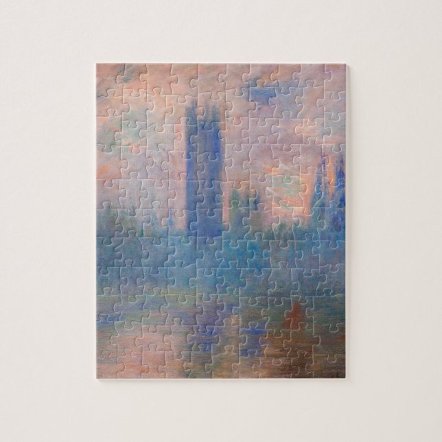Hus av parlamentet, Westminster vid Claude Monet Pussel (Vertikal)