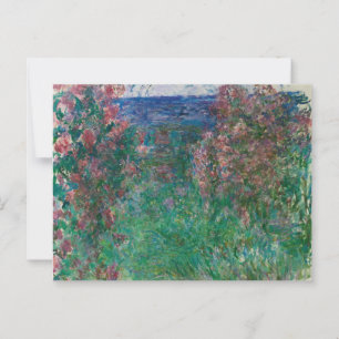 Hus bland rosor, Monet Vykort