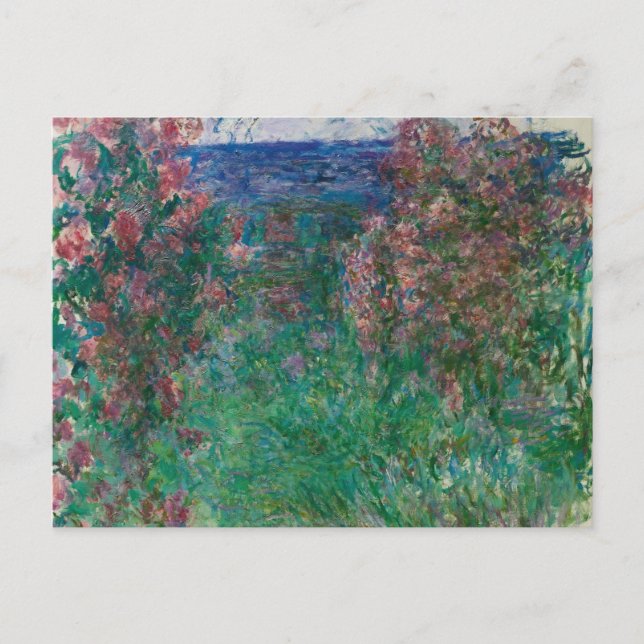Hus bland rosor, Monet Vykort (Framsida)