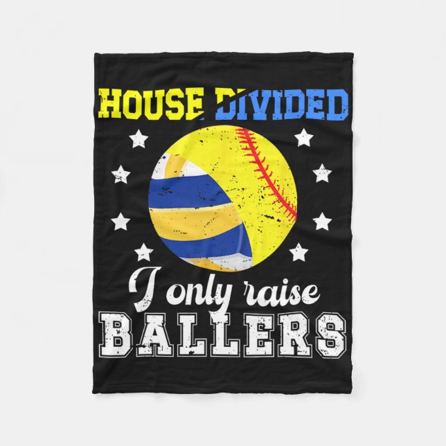 Hus delat Jag höjer bara Llers Softll Volleyll D Fleecefilt (Framsidan)