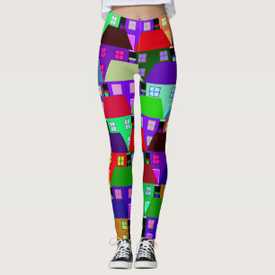 HUS FÄRGHET HEM GEMENSKAP LEGGINGS