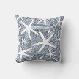 Hus för marinblått och vitt bergsfisk kudde