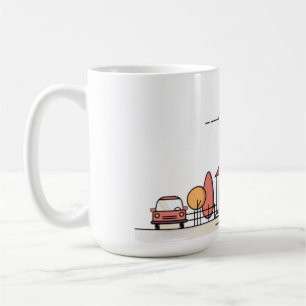 hus, hem, byggnad kaffemugg