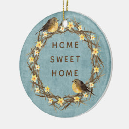 Hus hemkrans ornament