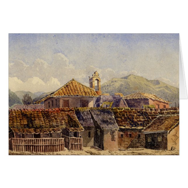 Hus i Acapulco Hälsningskort (Framsidan Horizontal)