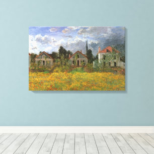 Hus i Argenteuil av Claude Monet Canvastryck