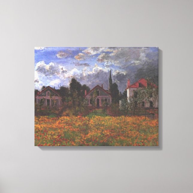 Hus i Argenteuil - Claude Monet - 1873 Canvastryck (Framsida)