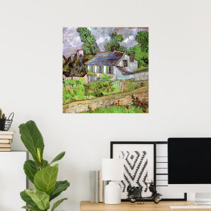 Hus i Auvers av Vincent van Gogh Poster
