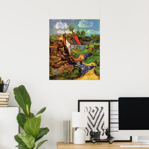 Hus i Auvers av Vincent van Gogh Poster