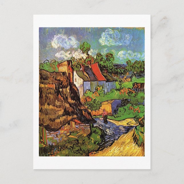 Hus i Auvers, Vincent van Gogh. By Vykort (Framsida)