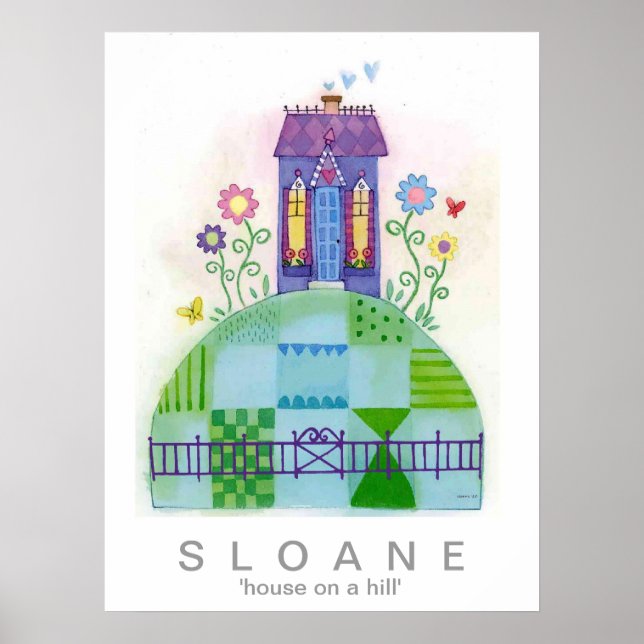 hus i backe poster (Framsidan)