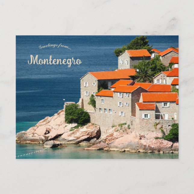 Hus i Montenegro Vykort (Framsida)