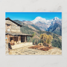 Hus i Nepal Vykort