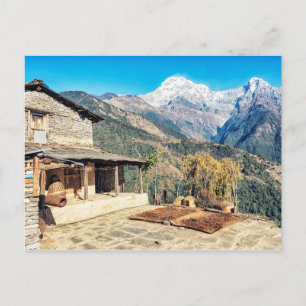 Hus i Nepal Vykort