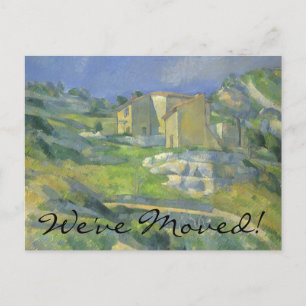 Hus i Provence av Cezanne, Flyttmeddelande Meddelande Vykort
