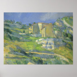 Hus i Provence av Paul Cezanne, Vintage Art Poster