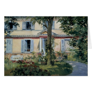 Hus i Rueil av Edouard Manet Hälsningskort
