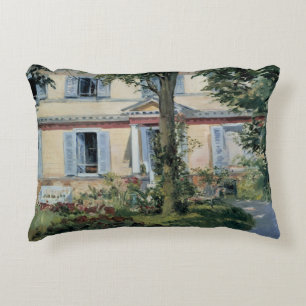 Hus i Rueil av Edouard Manet Prydnadskudde