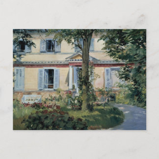 Hus i Rueil av Edouard Manet Vykort